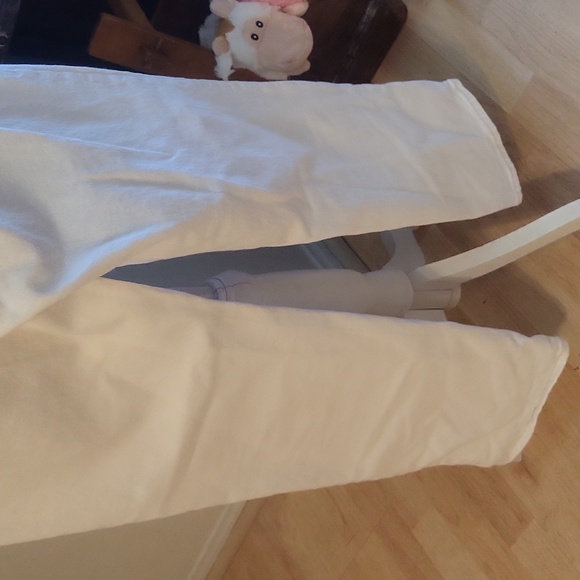 Abercrombie & Fitch The 90s Straight Ultra High Rise Curve Love  Off White Denim - Picture 6 of 12